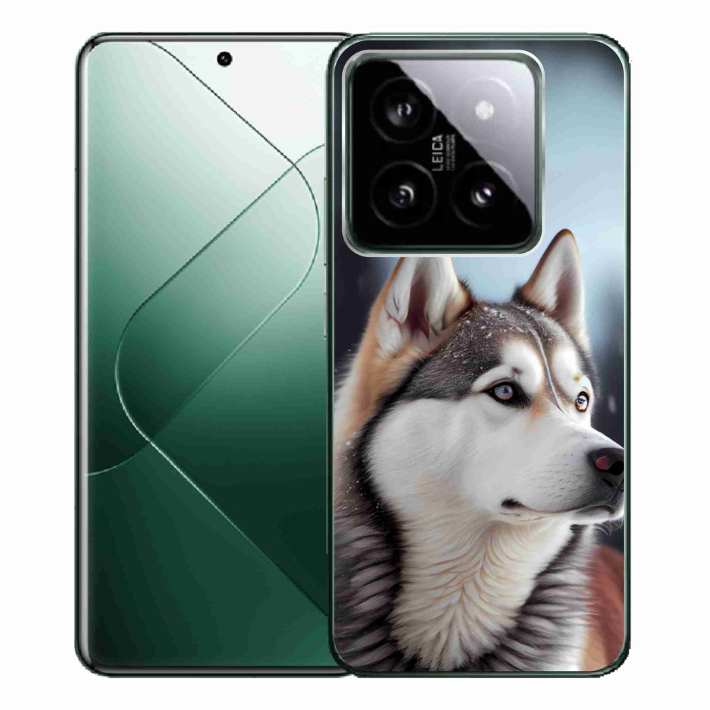 Gelový kryt mmCase na Xiaomi 14 Pro - sibiřský husky