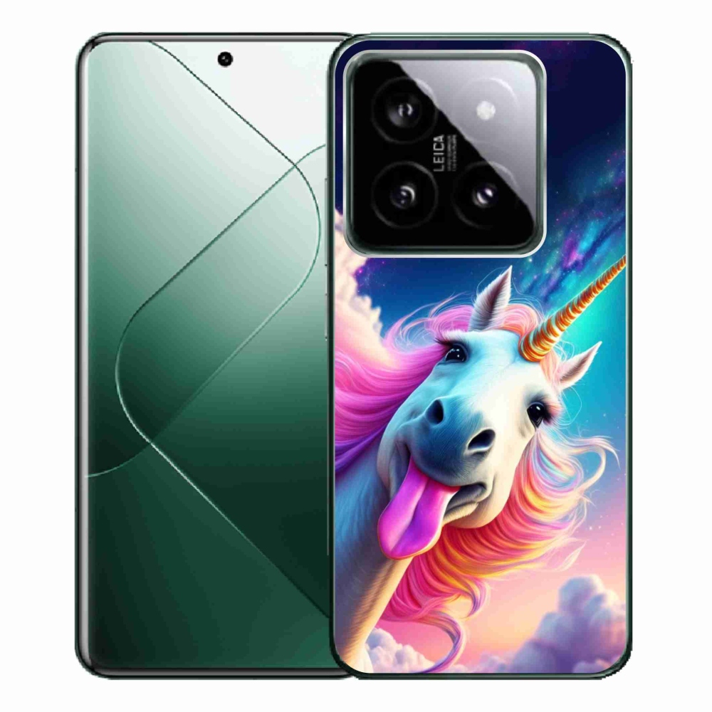Gelový kryt mmCase na Xiaomi 14 Pro - šílený jednorožec