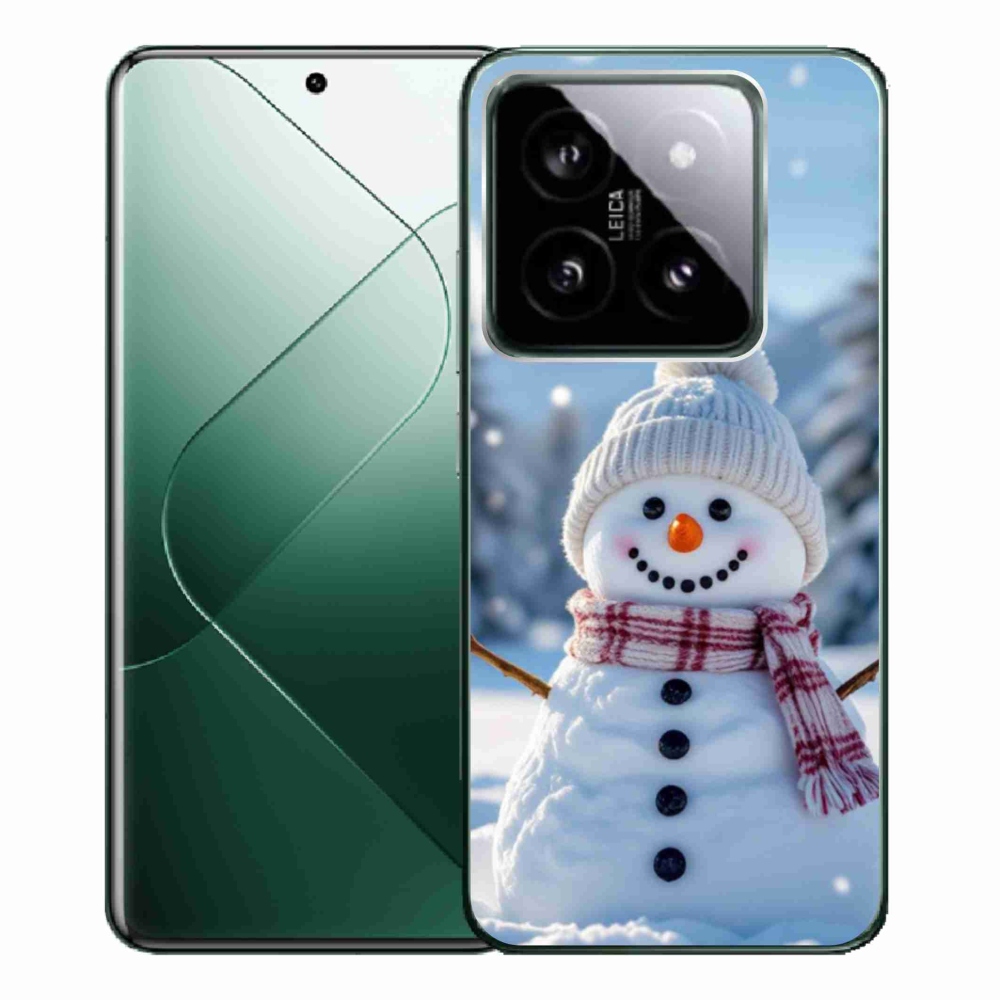Gelový kryt mmCase na Xiaomi 14 Pro - sněhulák 3