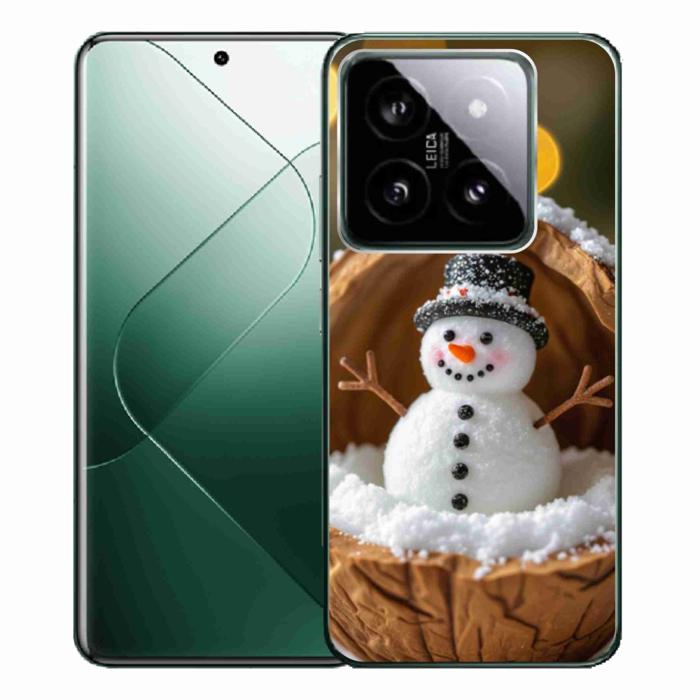 Gelový kryt mmCase na Xiaomi 14 Pro - sněhulák 4