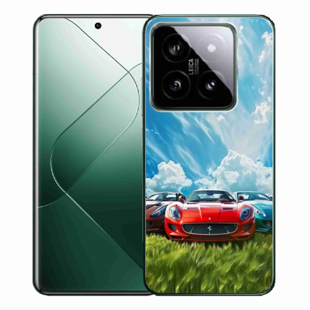 Gelový kryt mmCase na Xiaomi 14 Pro - sportovní vozy