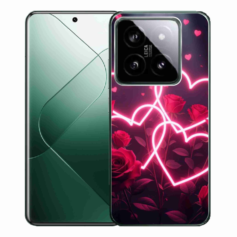 Gelový kryt mmCase na Xiaomi 14 Pro - srdce lásky