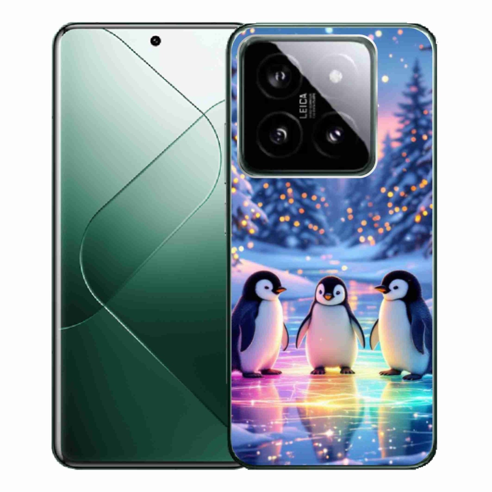 Gelový kryt mmCase na Xiaomi 14 Pro - tučnáci