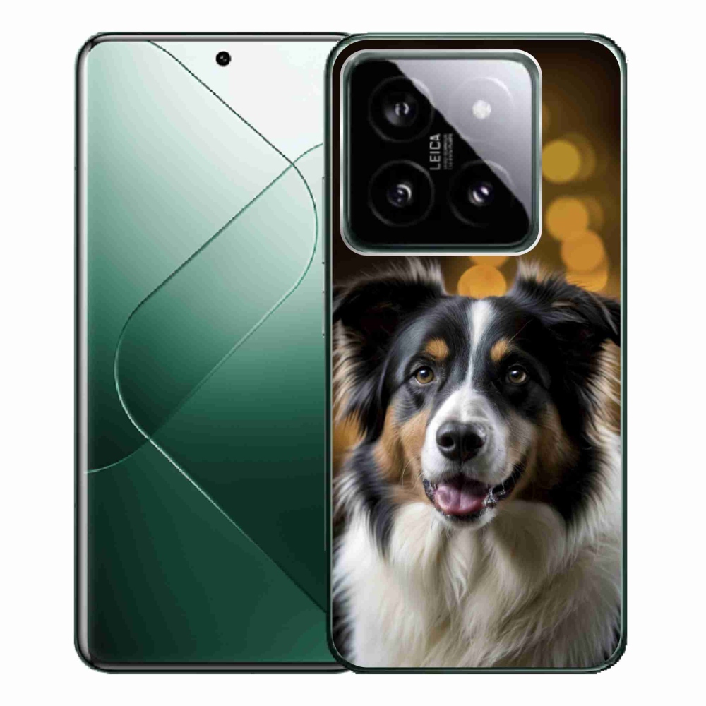 Gelový kryt mmCase na Xiaomi 14 Pro - usměvavý australský ovčák