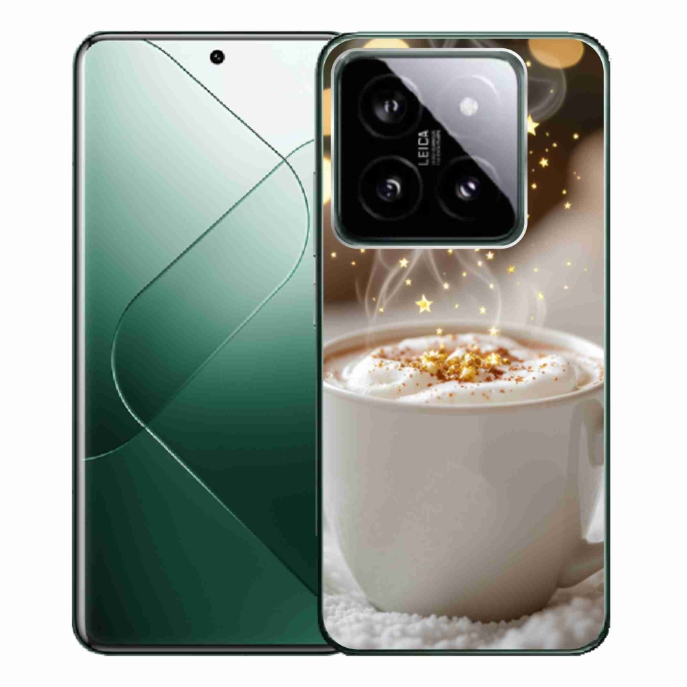 Gelový kryt mmCase na Xiaomi 14 Pro - vánoční horký nápoj