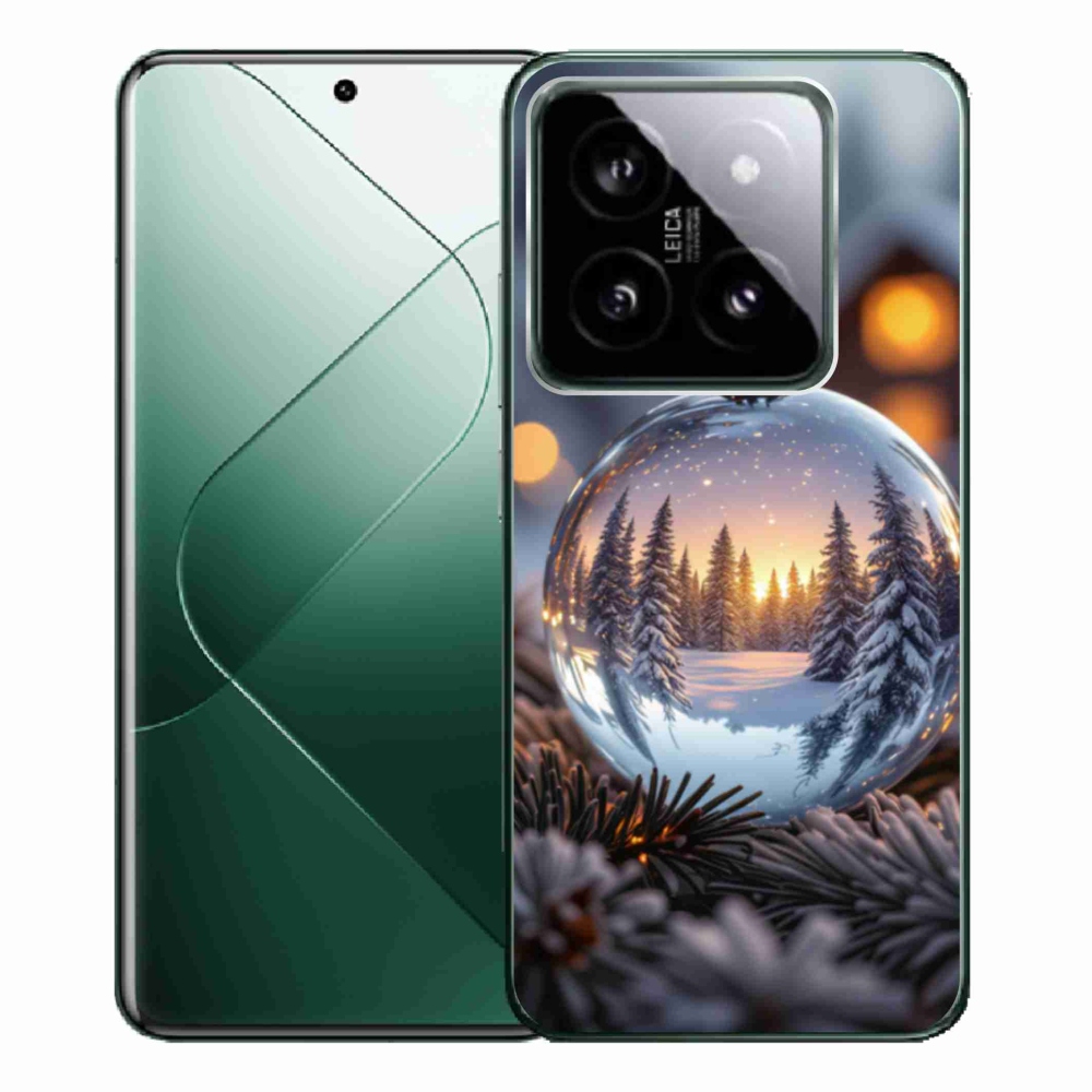 Gelový kryt mmCase na Xiaomi 14 Pro - vánoční ozdoba