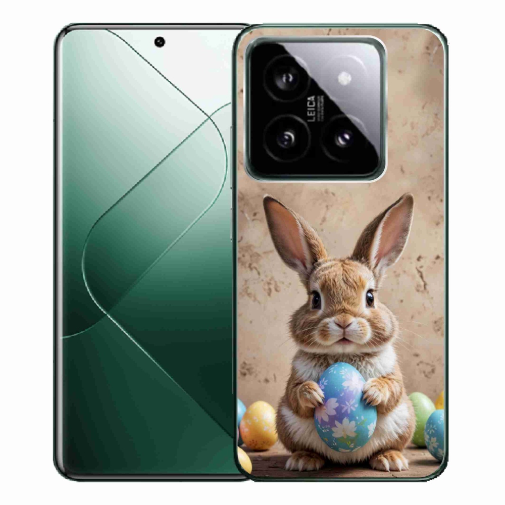 Gelový kryt mmCase na Xiaomi 14 Pro - velikonoční králíček