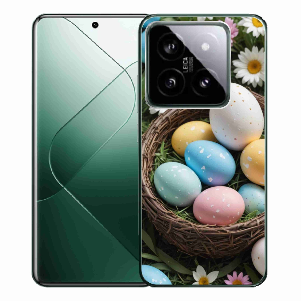 Gelový kryt mmCase na Xiaomi 14 Pro - velikonoční vajíčka 2