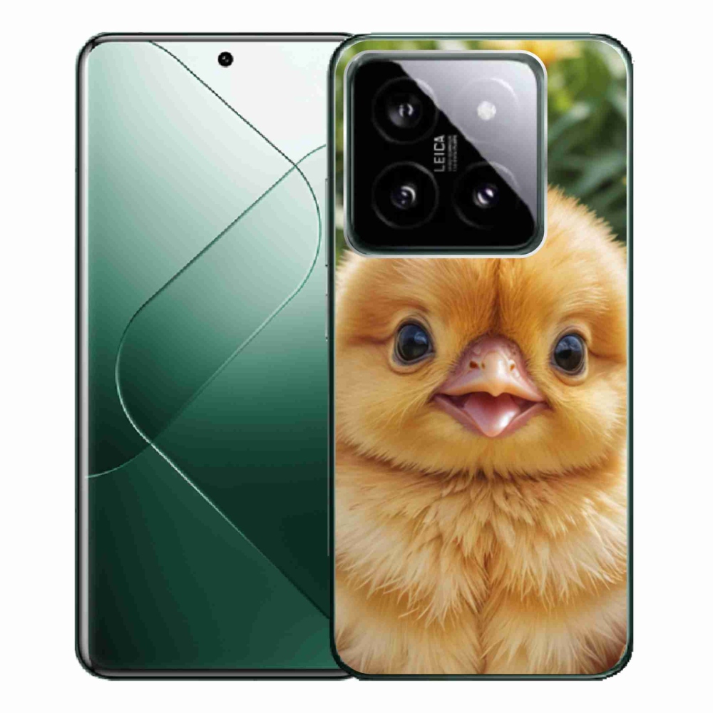 Gelový kryt mmCase na Xiaomi 14 Pro - veselé kuřátko