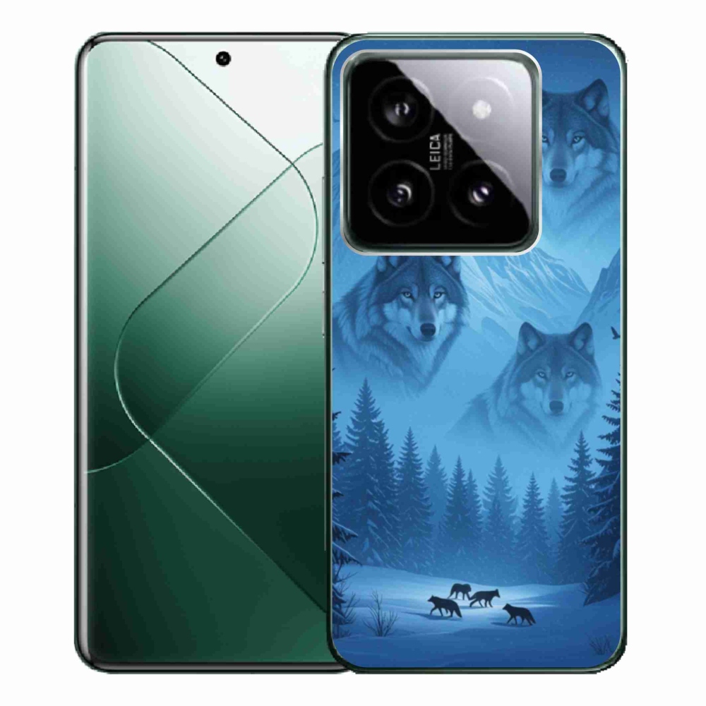 Gelový kryt mmCase na Xiaomi 14 Pro - vlčí smečka