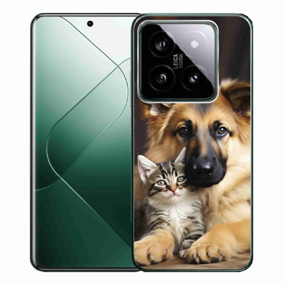 Gelový kryt mmCase na Xiaomi 14 Pro - zvířecí přátelství