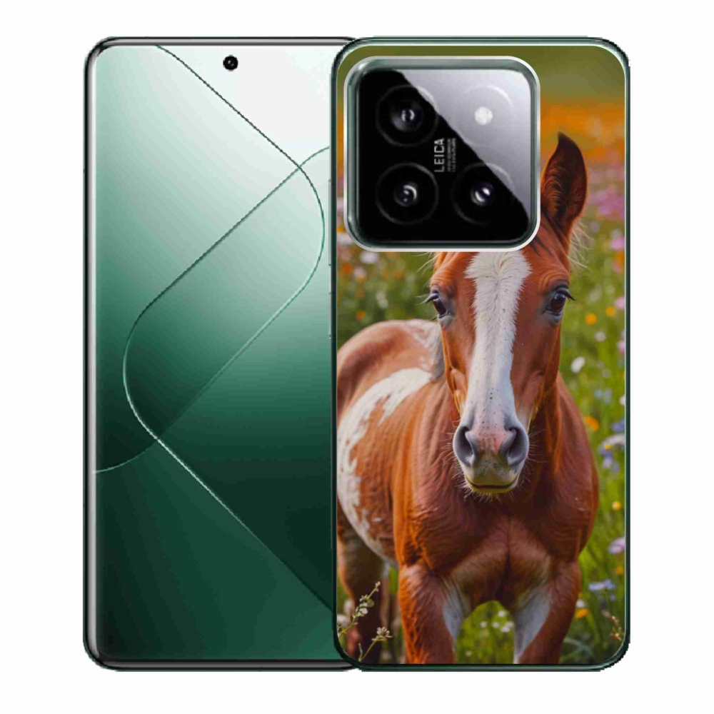 Gelový kryt mmCase na Xiaomi 14 - roztomilé hříbě