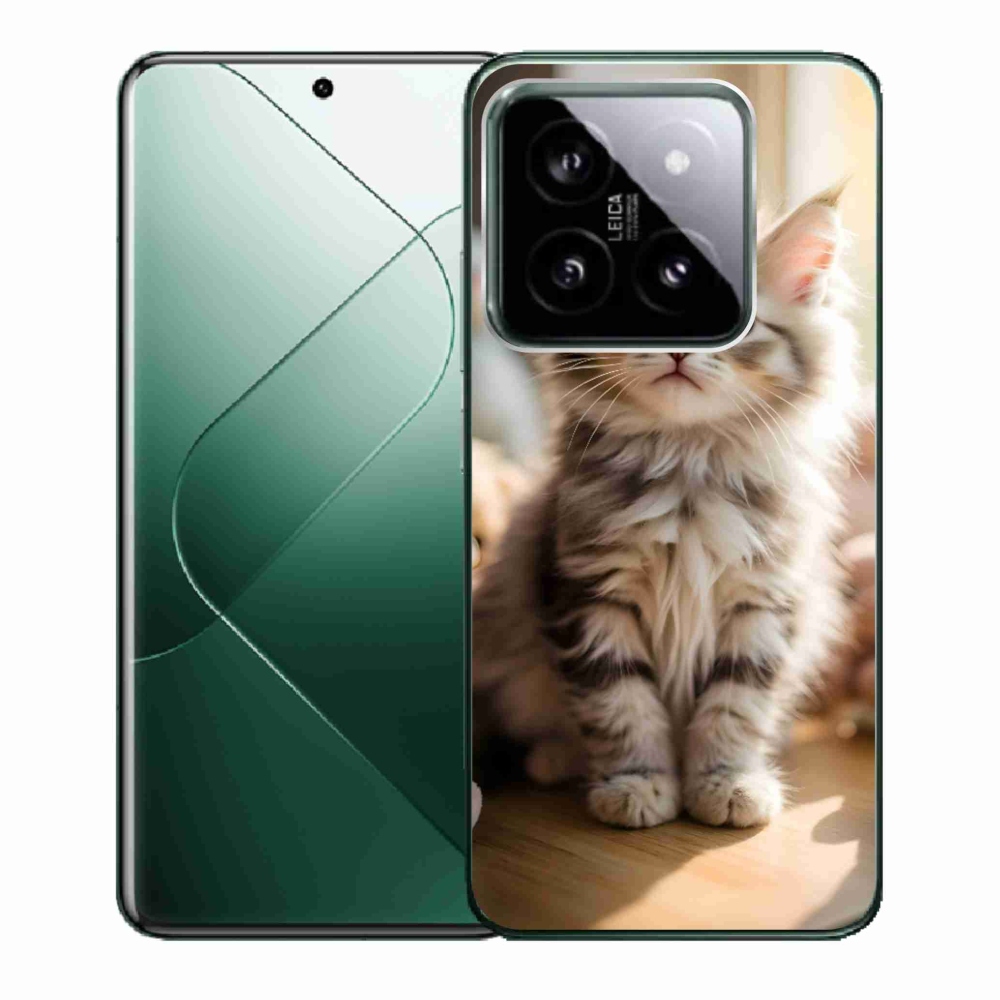 Gelový kryt mmCase na Xiaomi 14 - roztomilé kotě 10