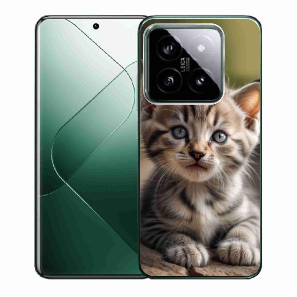Gelový kryt mmCase na Xiaomi 14 - roztomilé kotě 9