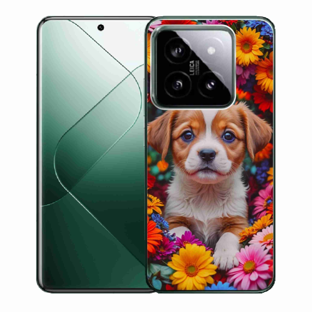 Gelový kryt mmCase na Xiaomi 14 - roztomilé štěně