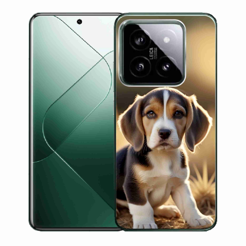Gelový kryt mmCase na Xiaomi 14 - roztomilý bígl
