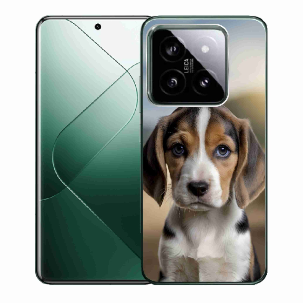 Gelový kryt mmCase na Xiaomi 14 - roztomilý bígl