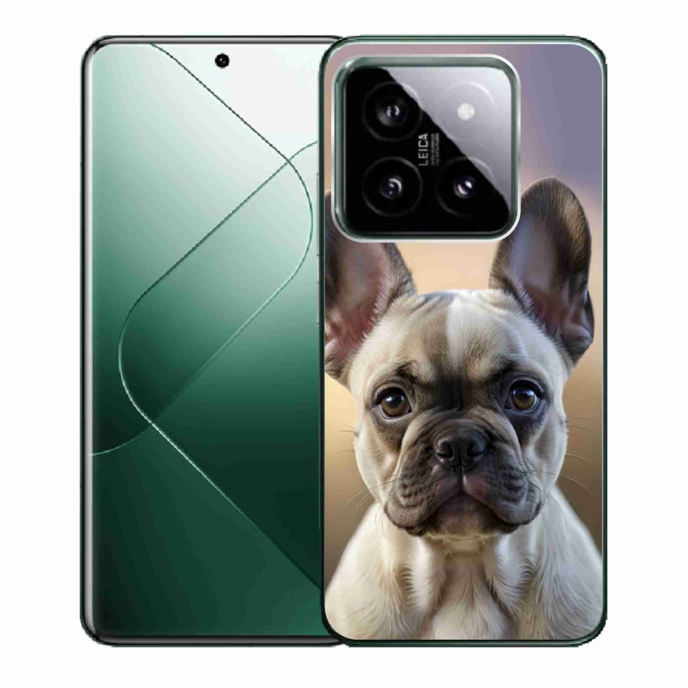 Gelový kryt mmCase na Xiaomi 14 - roztomilý francouzský buldoček