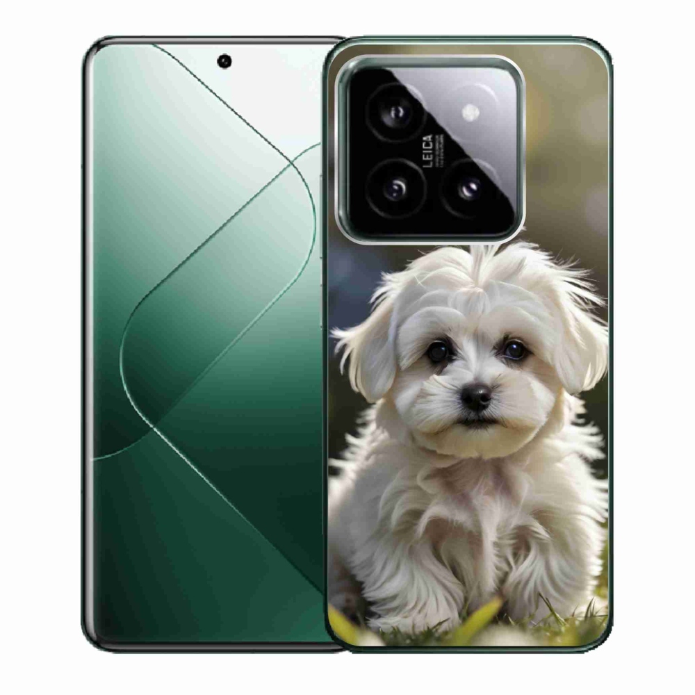 Gelový kryt mmCase na Xiaomi 14 - roztomilý maltézský psík