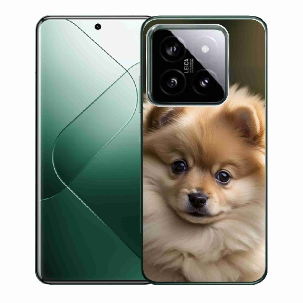 Gelový kryt mmCase na Xiaomi 14 - roztomilý pomeranian 2