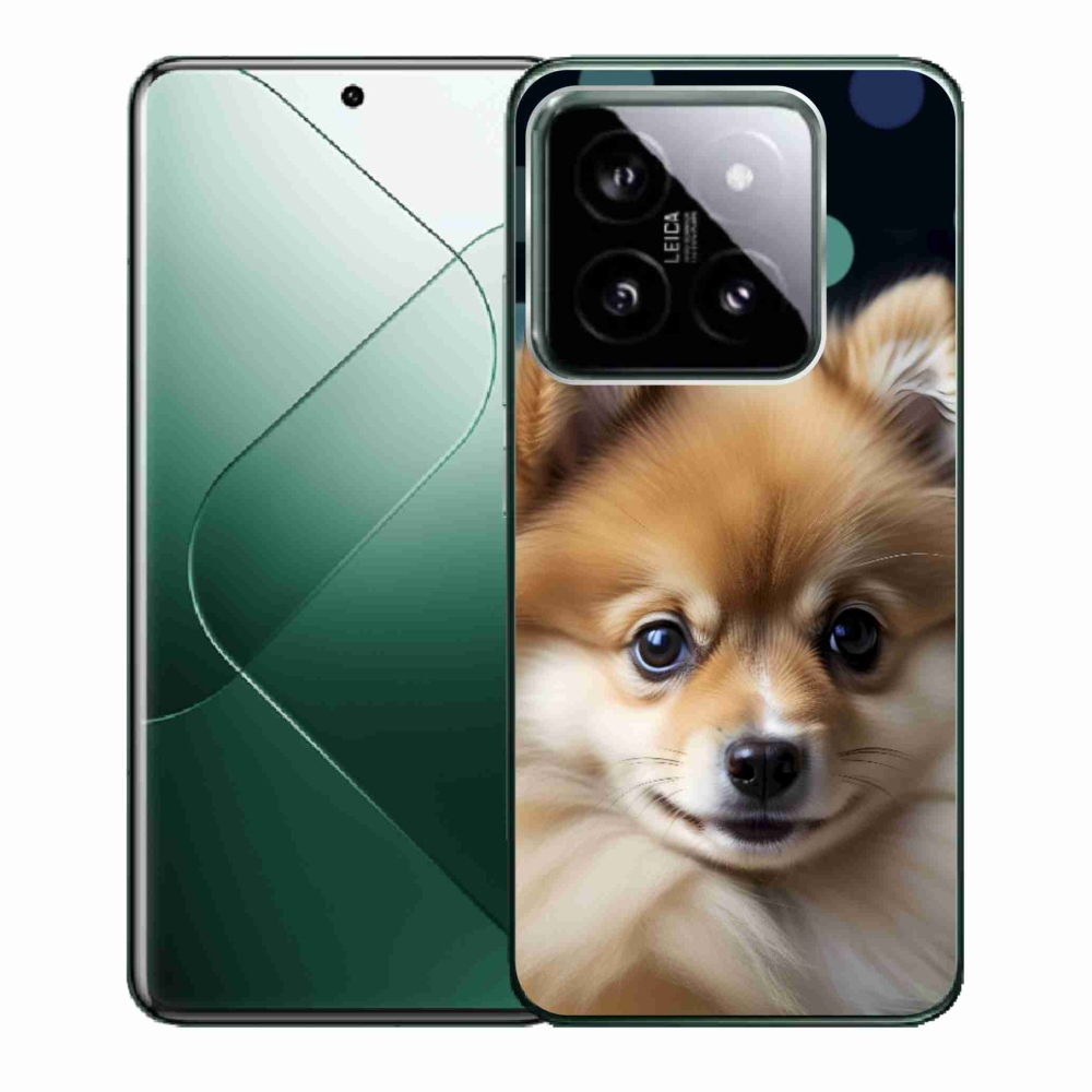Gelový kryt mmCase na Xiaomi 14 - roztomilý pomeranian