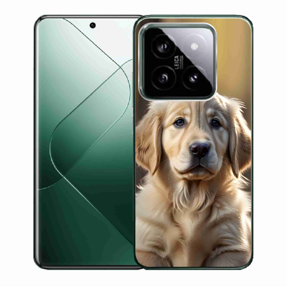 Gelový kryt mmCase na Xiaomi 14 - roztomilý zlatý retrívr