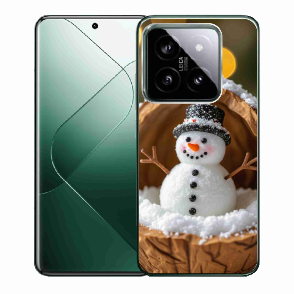 Gelový kryt mmCase na Xiaomi 14 - sněhulák 4