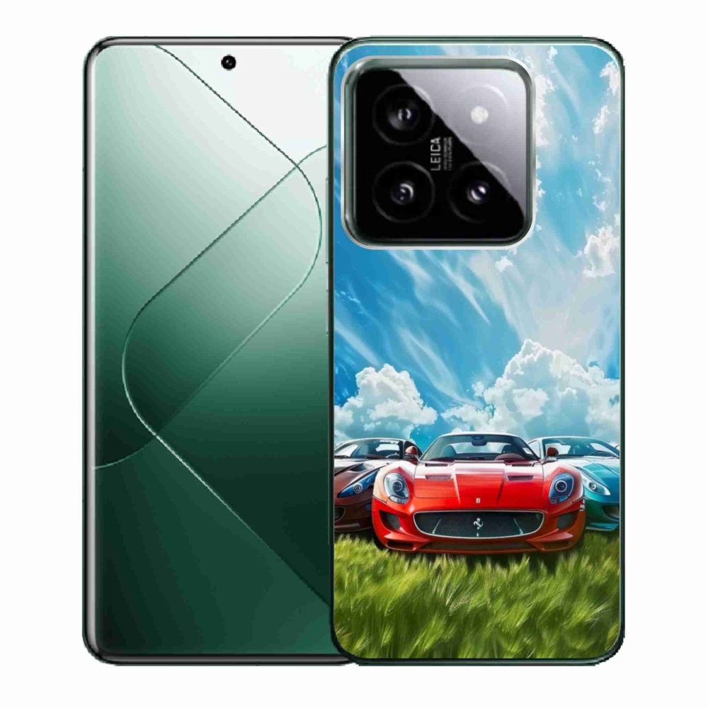 Gelový kryt mmCase na Xiaomi 14 - sportovní vozy