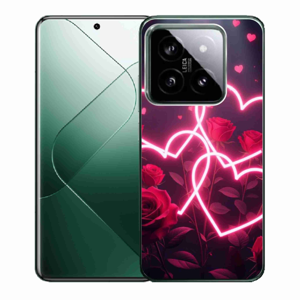 Gelový kryt mmCase na Xiaomi 14 - srdce lásky