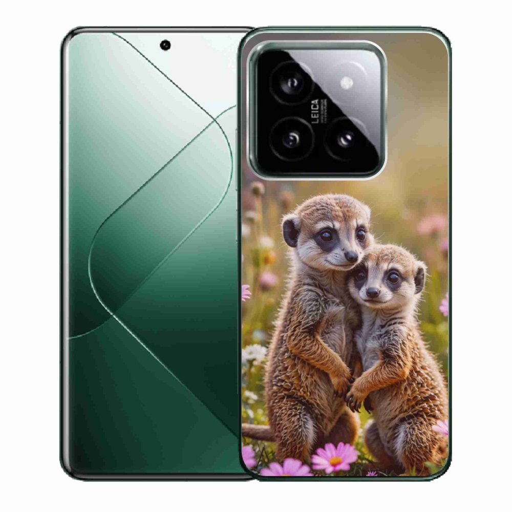 Gelový kryt mmCase na Xiaomi 14 - surikatí duo