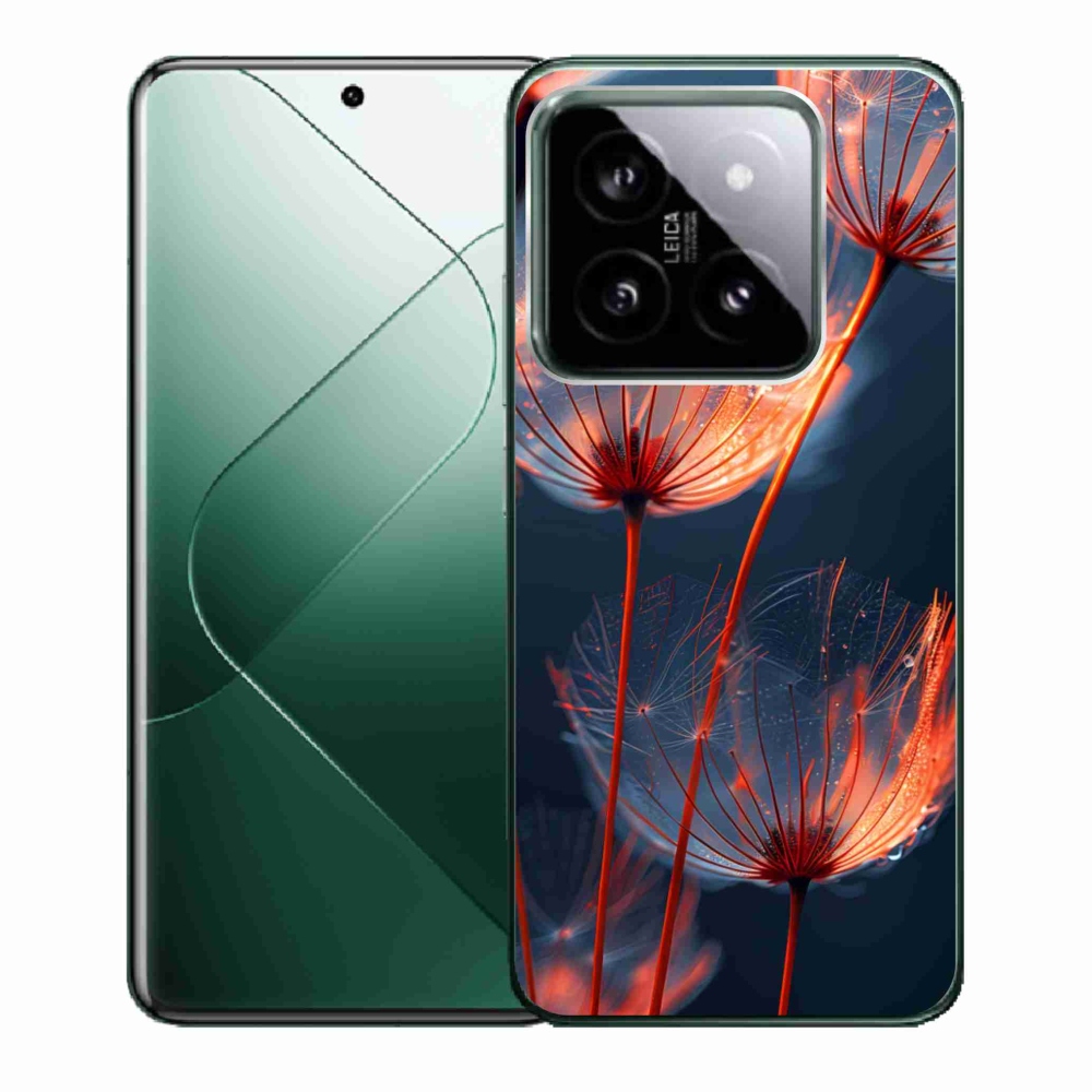 Gelový kryt mmCase na Xiaomi 14 - světélkující chmýří