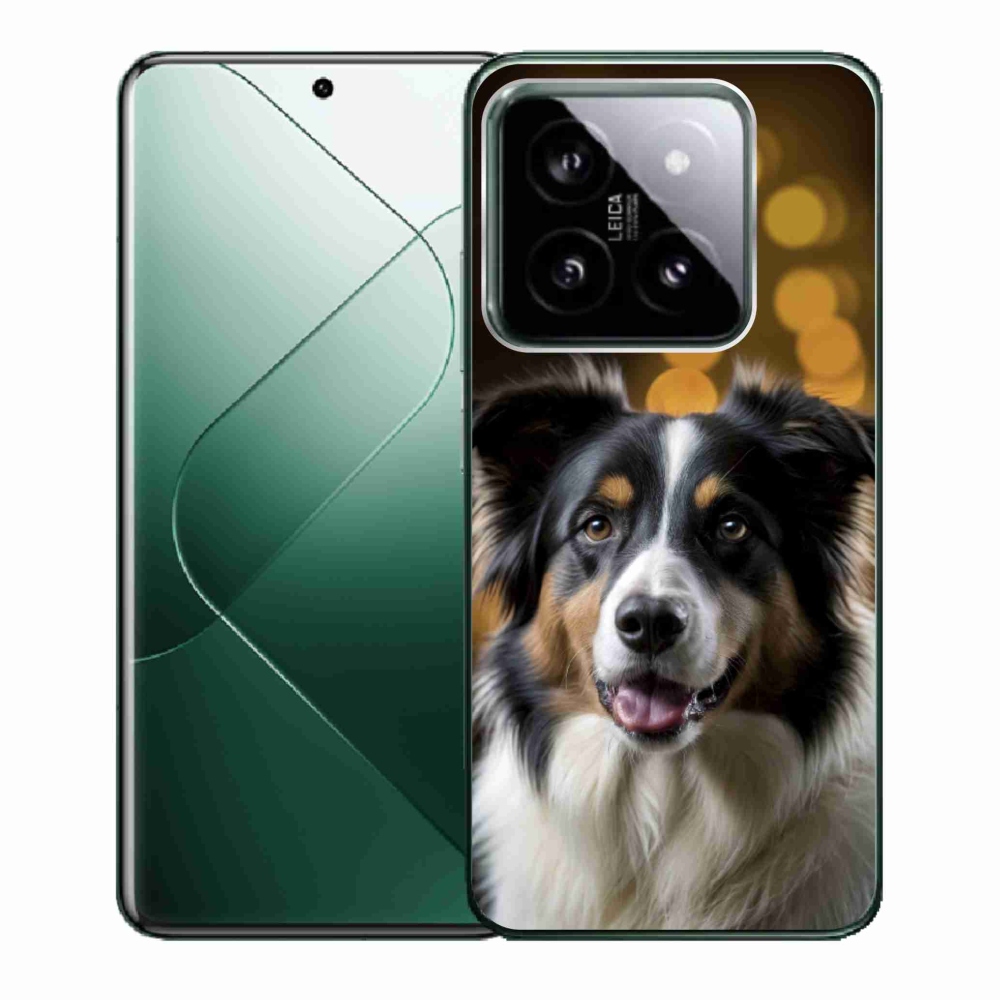 Gelový kryt mmCase na Xiaomi 14 - usměvavý australský ovčák
