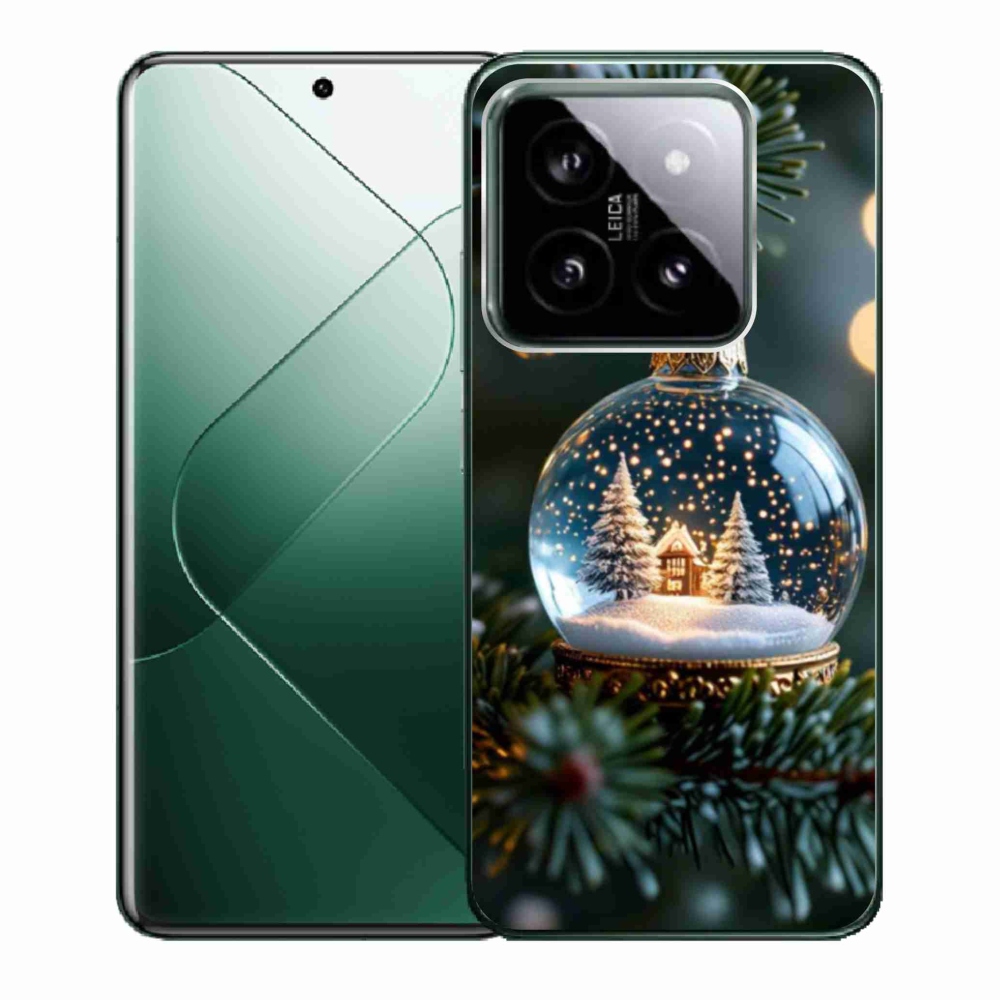 Gelový kryt mmCase na Xiaomi 14 - vánoční koule 2
