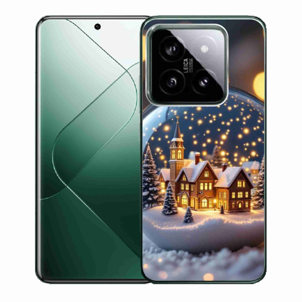 Gelový kryt mmCase na Xiaomi 14 - vánoční koule 4