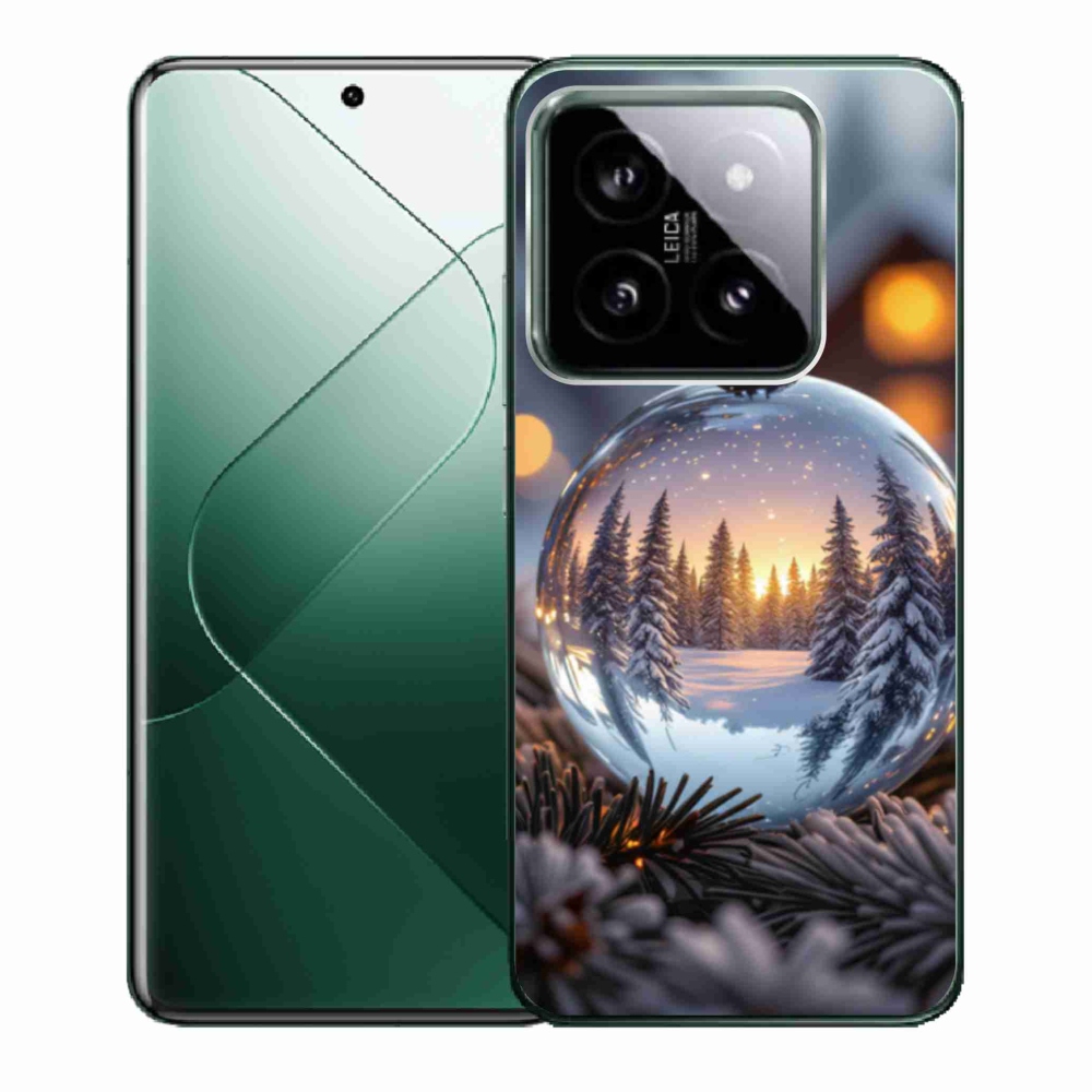 Gelový kryt mmCase na Xiaomi 14 - vánoční ozdoba