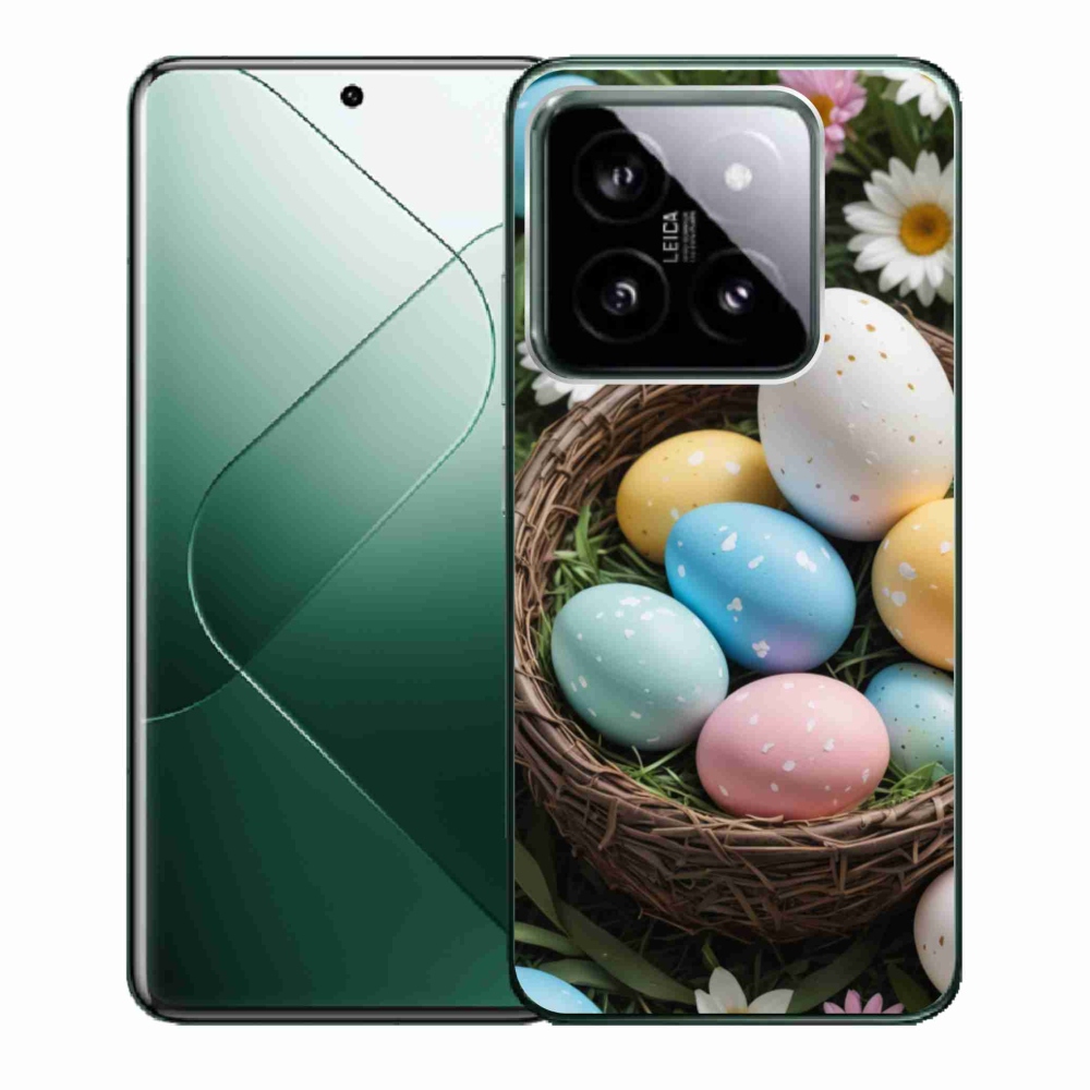 Gelový kryt mmCase na Xiaomi 14 - velikonoční vajíčka 2
