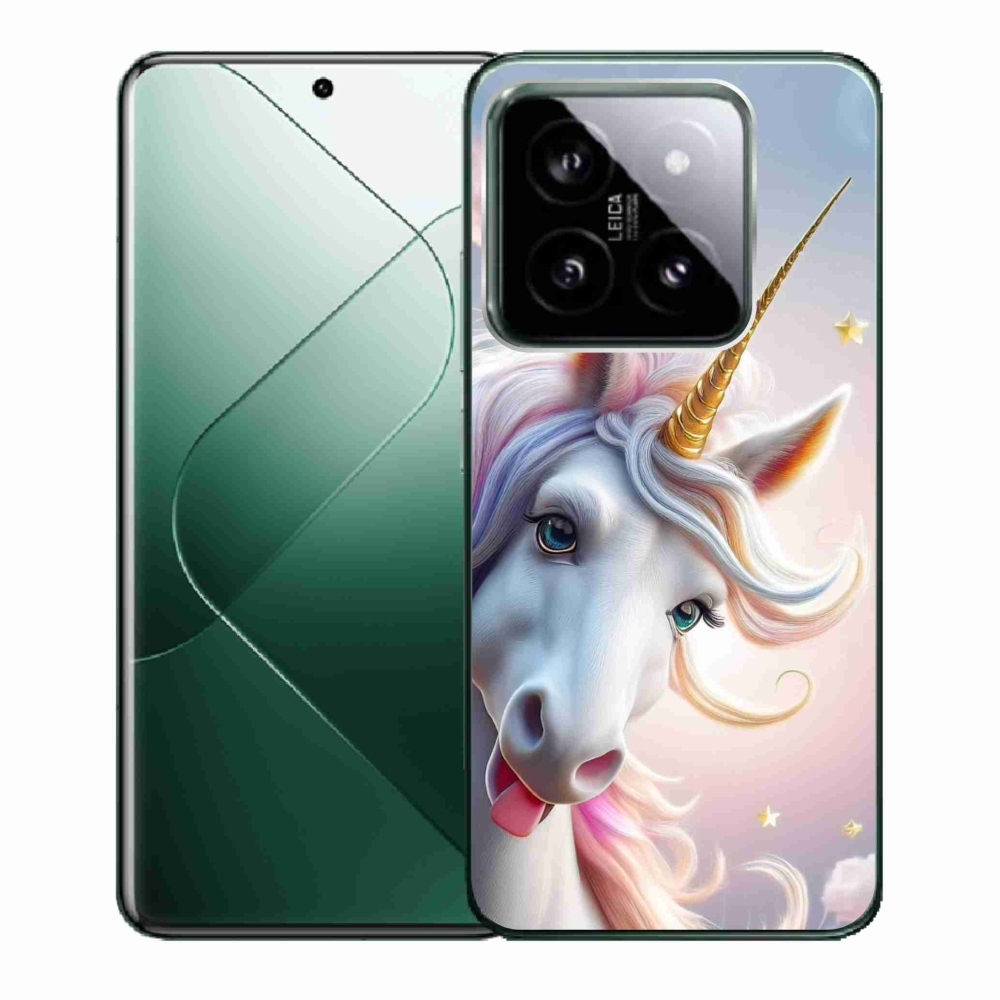 Gelový kryt mmCase na Xiaomi 14 - veselý jednorožec