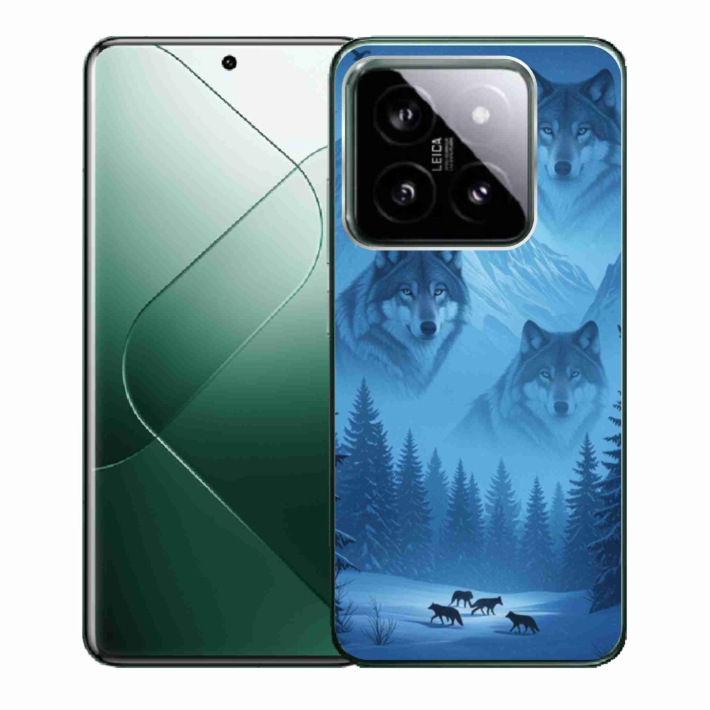 Gelový kryt mmCase na Xiaomi 14 - vlčí smečka
