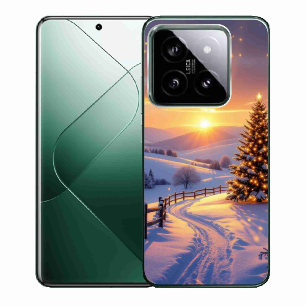 Gelový kryt mmCase na Xiaomi 14 - zimní krajina