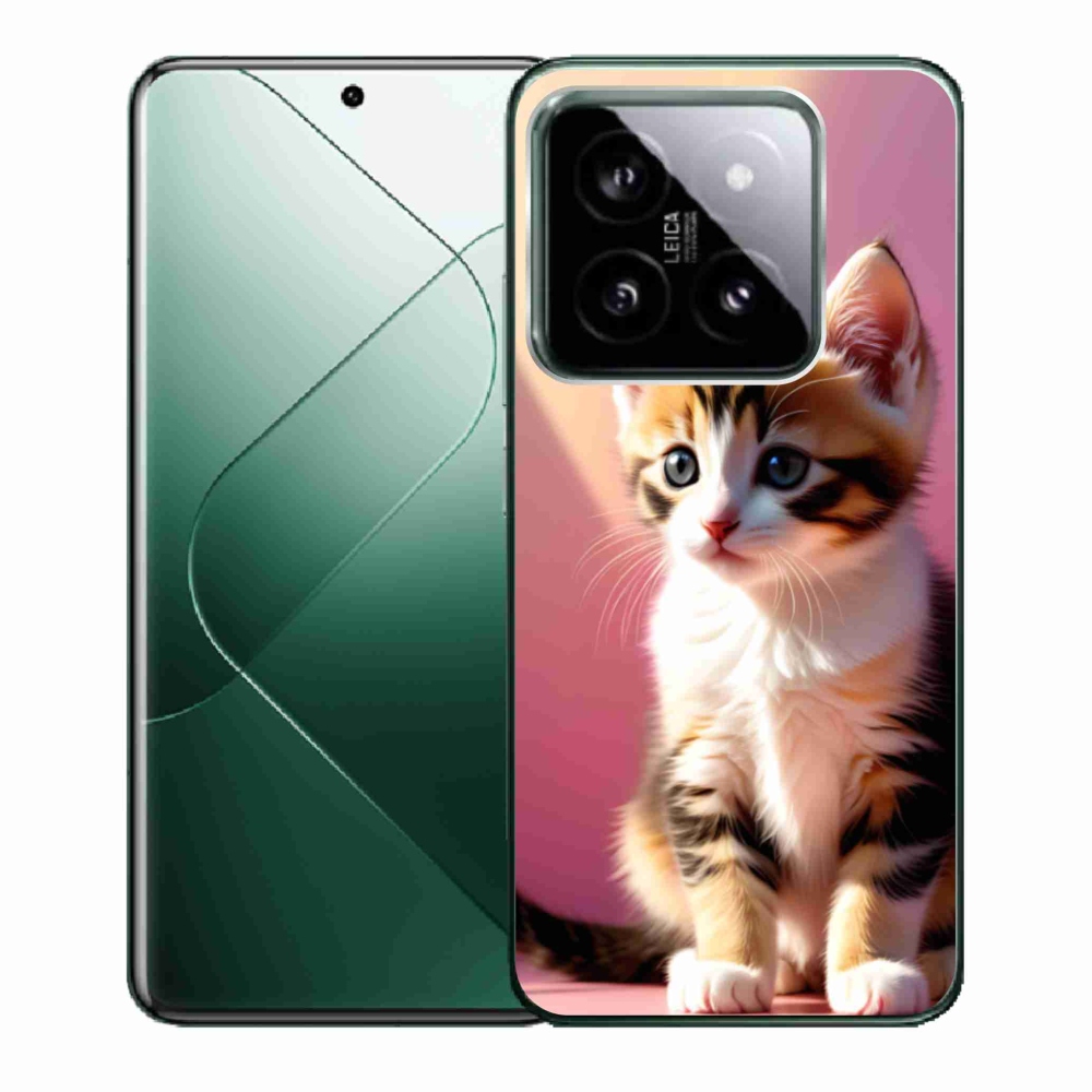 Gelový kryt mmCase na Xiaomi 14 - zvědavé kotě 2