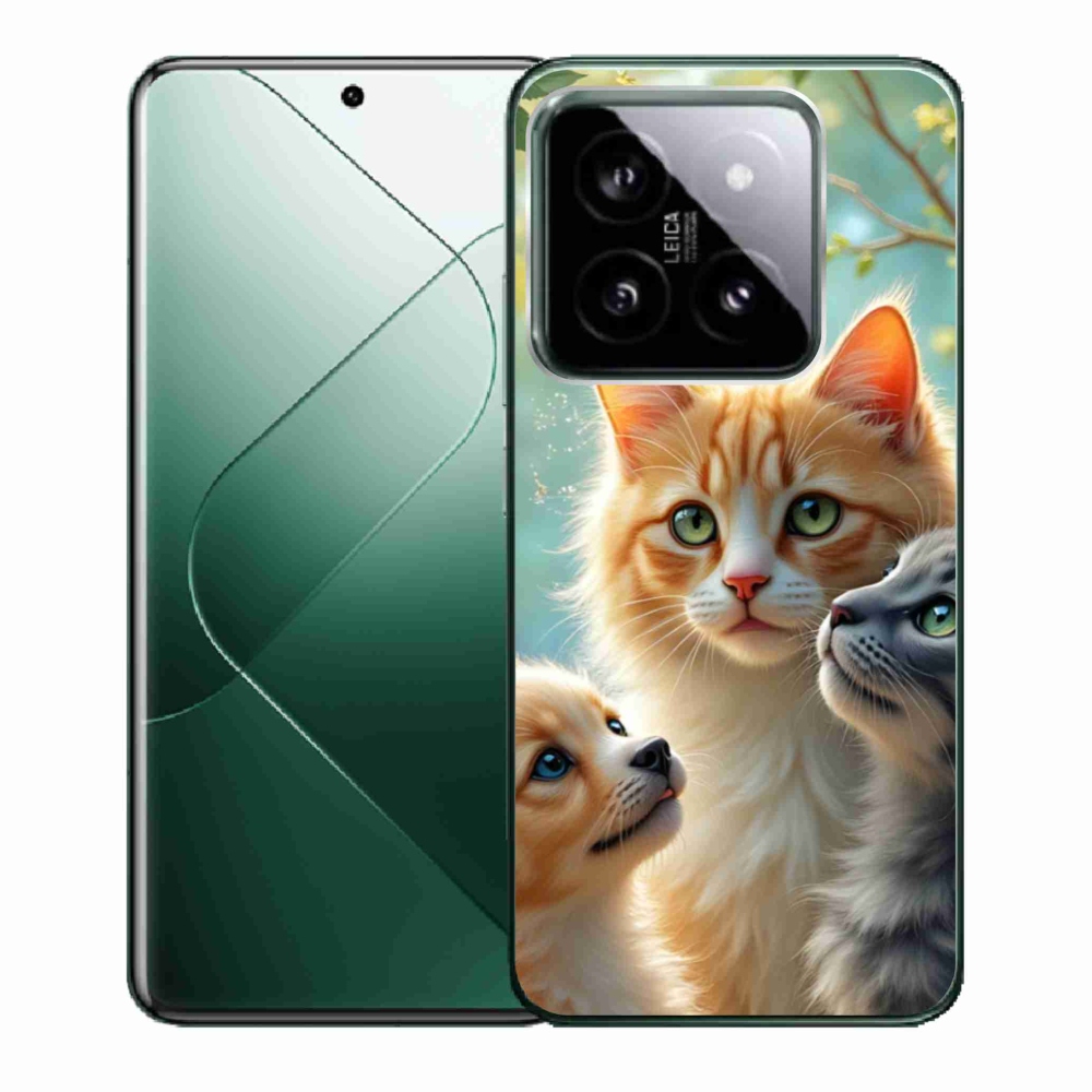 Gelový kryt mmCase na Xiaomi 14 - zvířecí přátelství 2