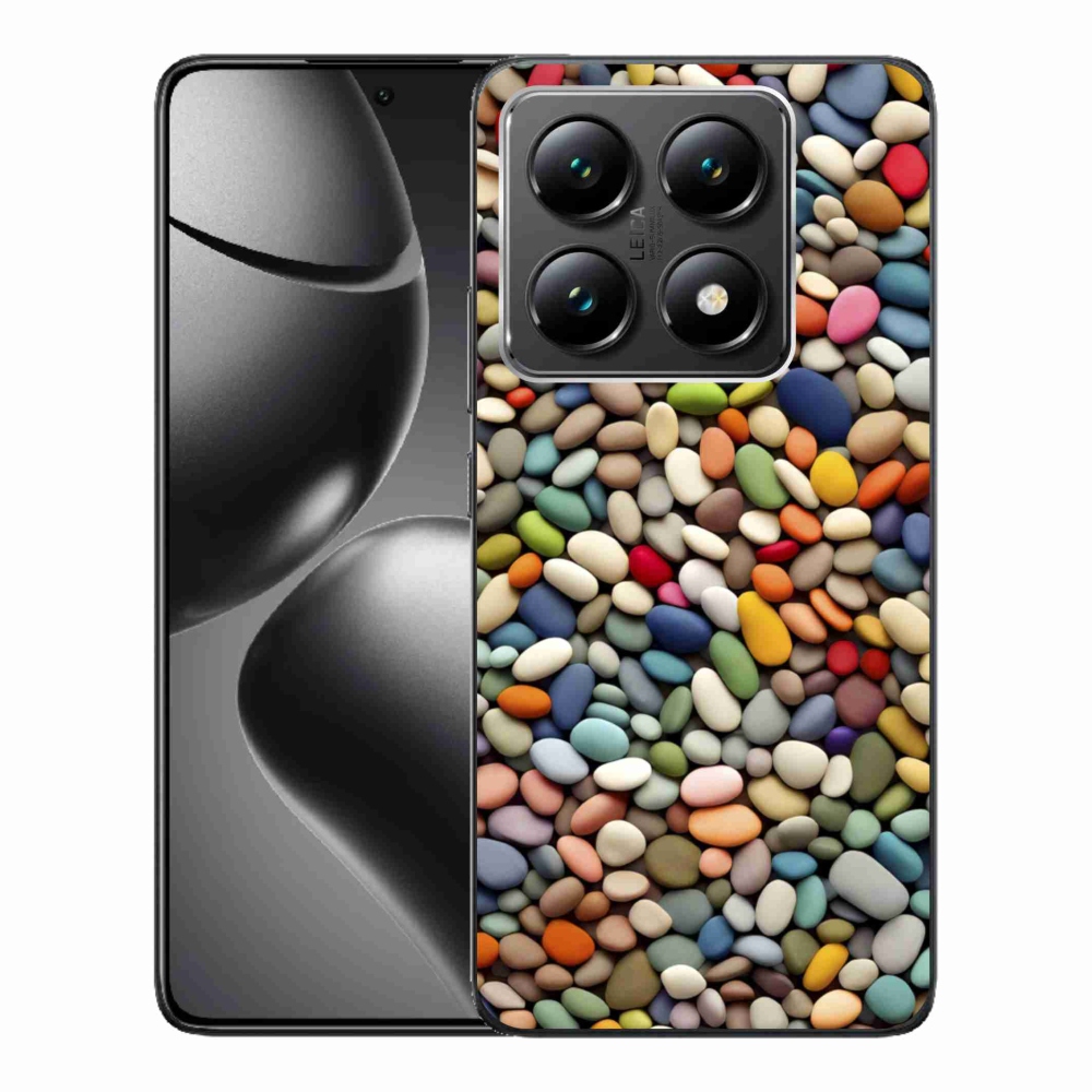 Gelový kryt mmCase na Xiaomi 14T - barevné kamínky 2