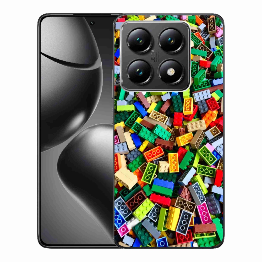Gelový kryt mmCase na Xiaomi 14T - barevné stavební kostky