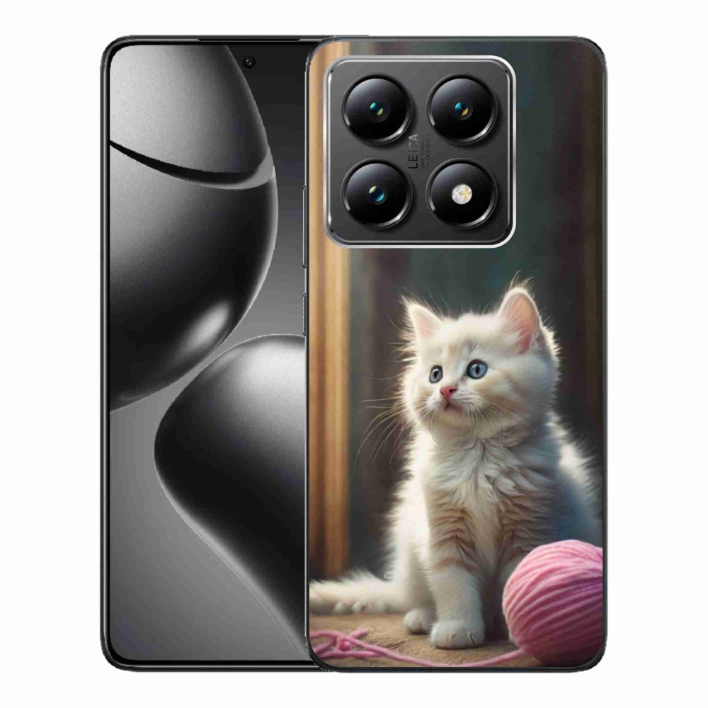 Gelový kryt mmCase na Xiaomi 14T - bílé kotě 2