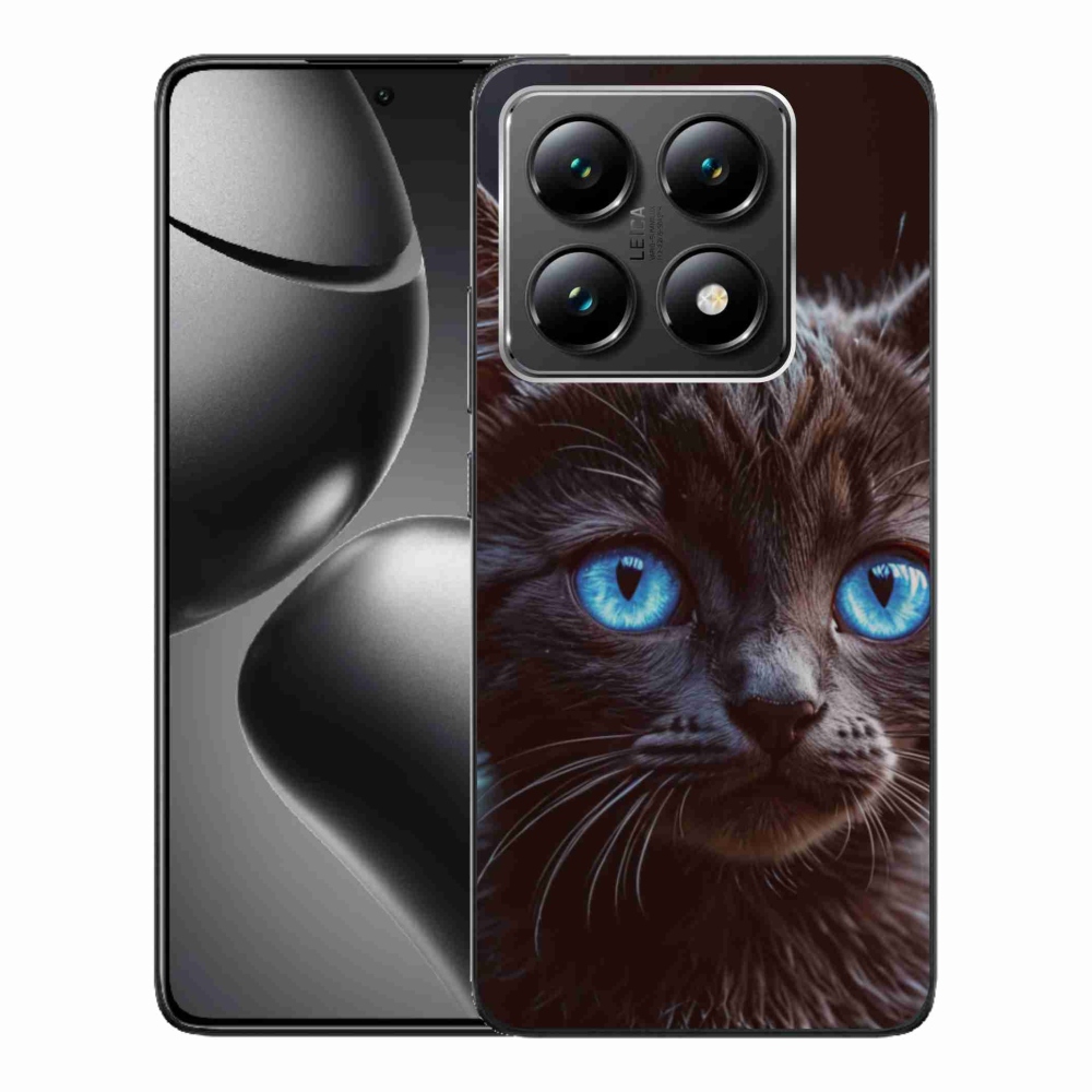 Gelový kryt mmCase na Xiaomi 14T - černé kotě 2