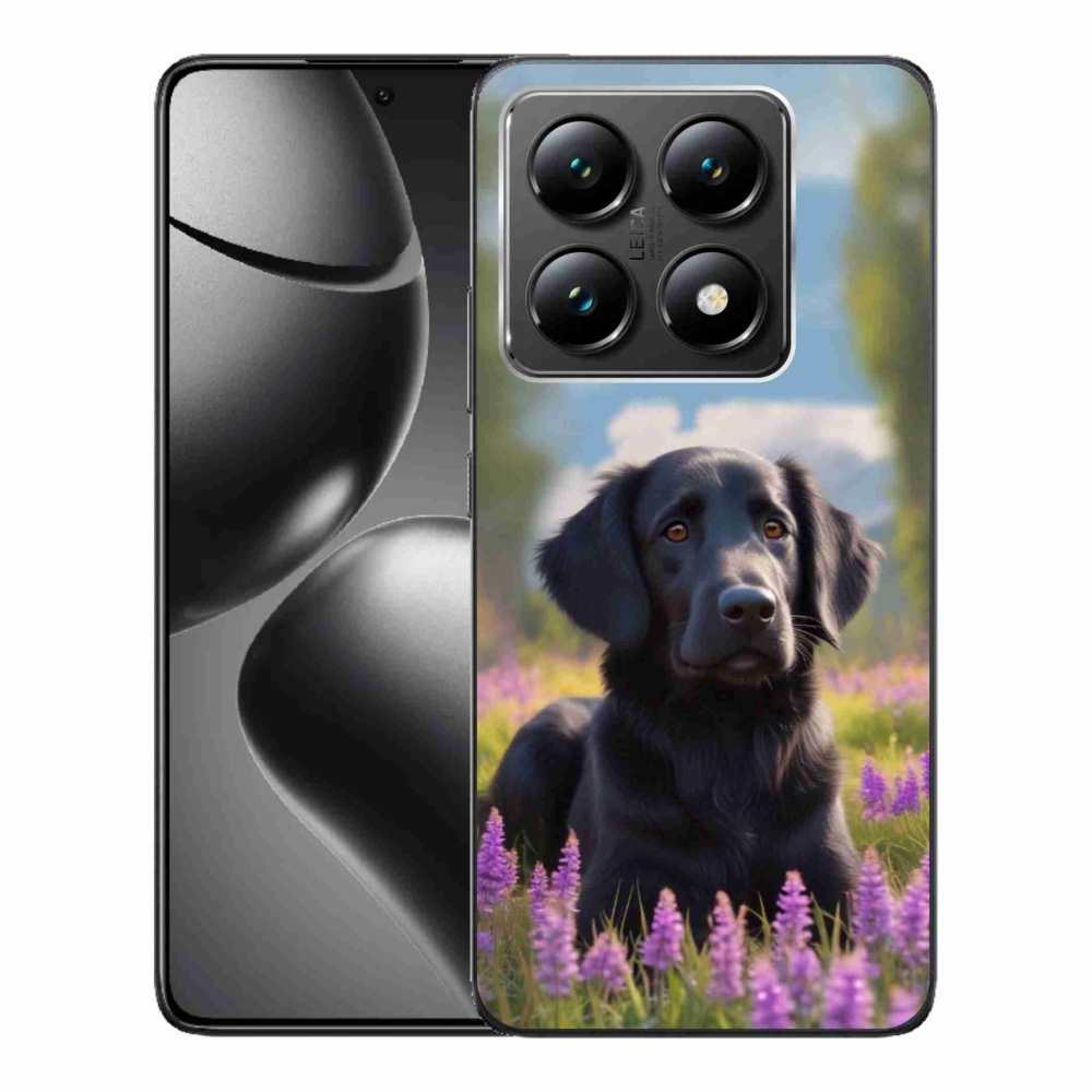 Gelový kryt mmCase na Xiaomi 14T - elegantní černý retrívr