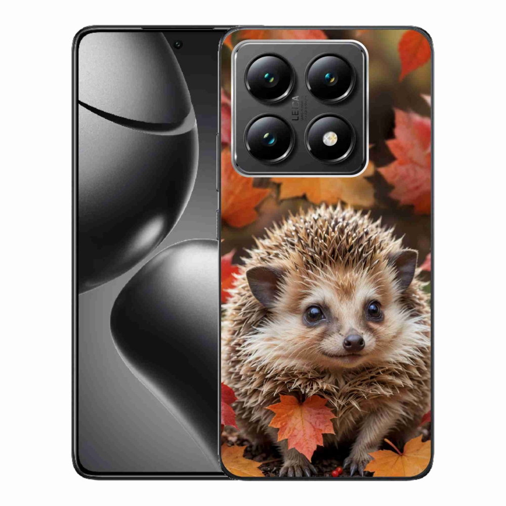 Gelový kryt mmCase na Xiaomi 14T - ježek v listí