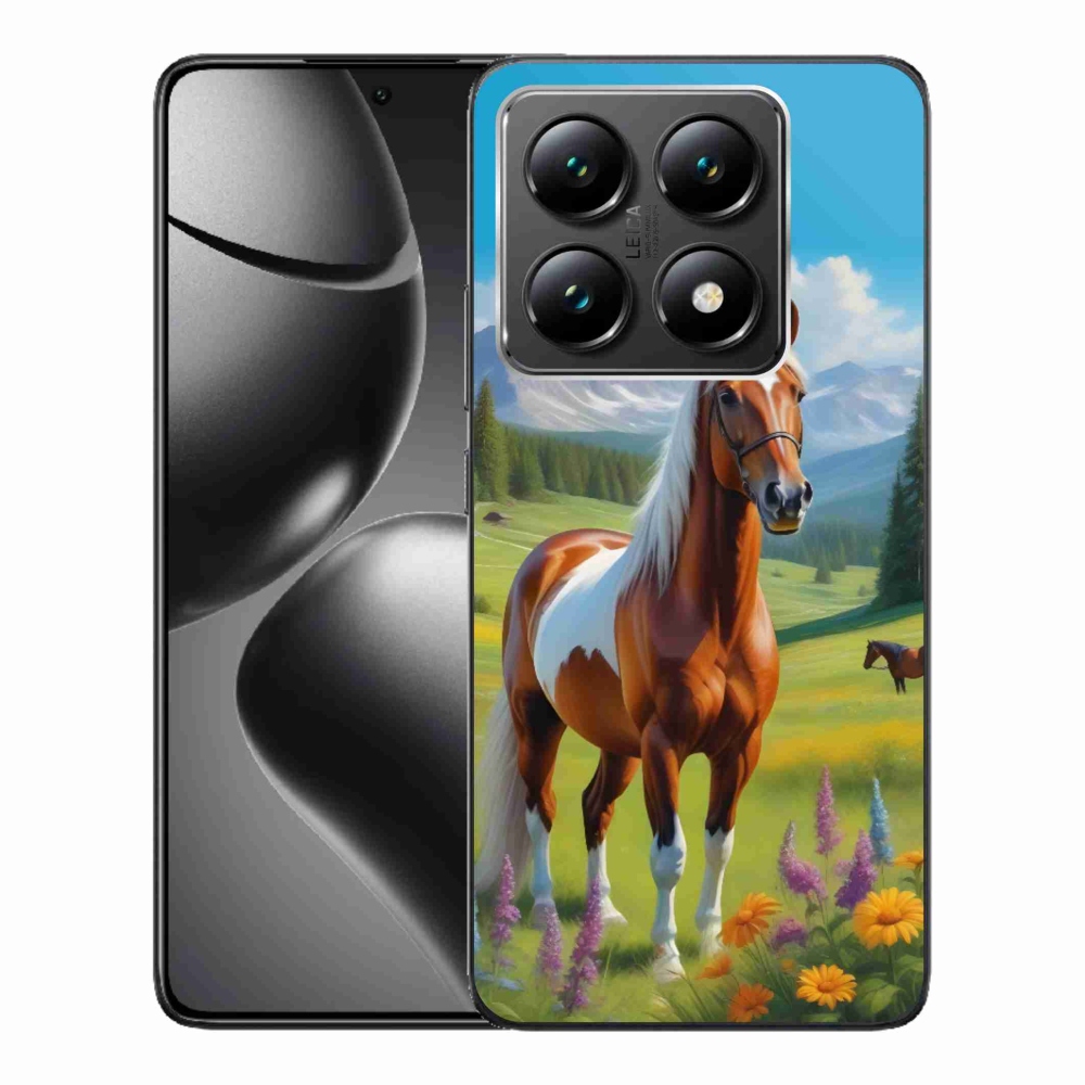 Gelový kryt mmCase na Xiaomi 14T - kůň na louce