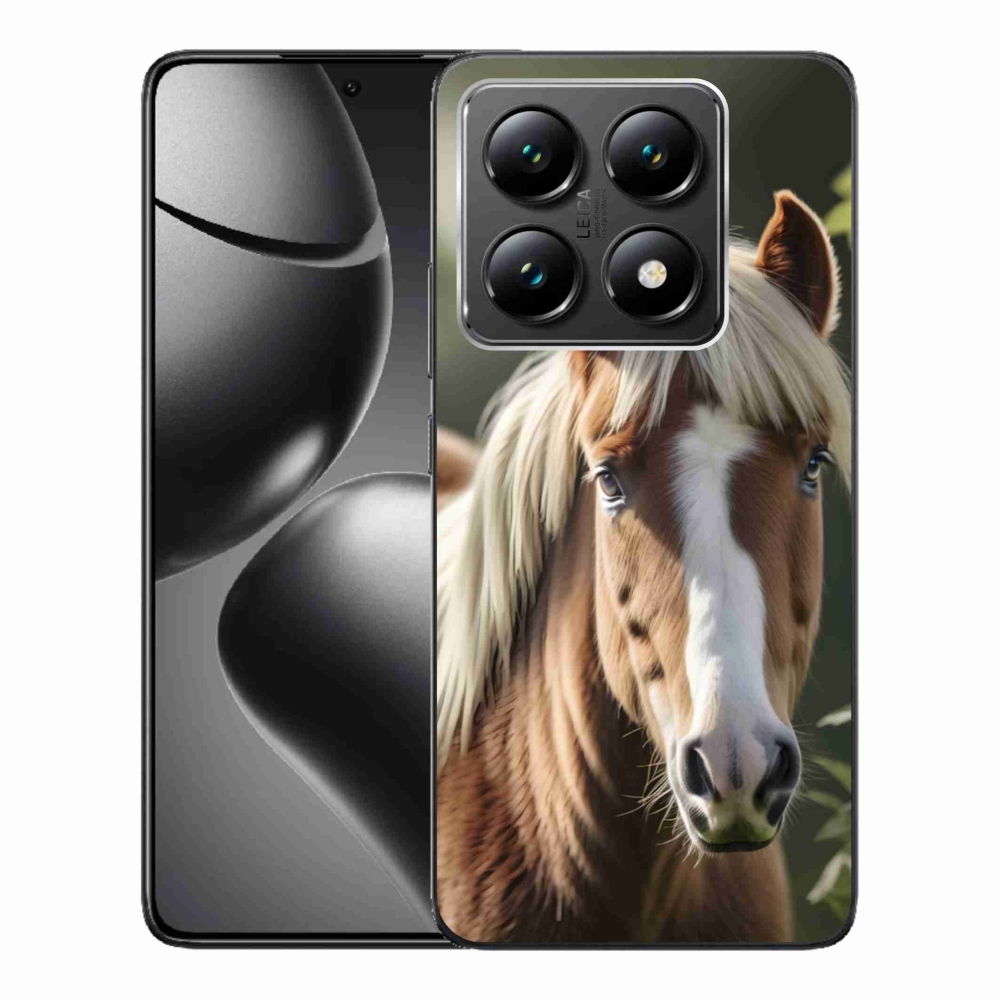 Gelový kryt mmCase na Xiaomi 14T - kůň se světlou hřívou