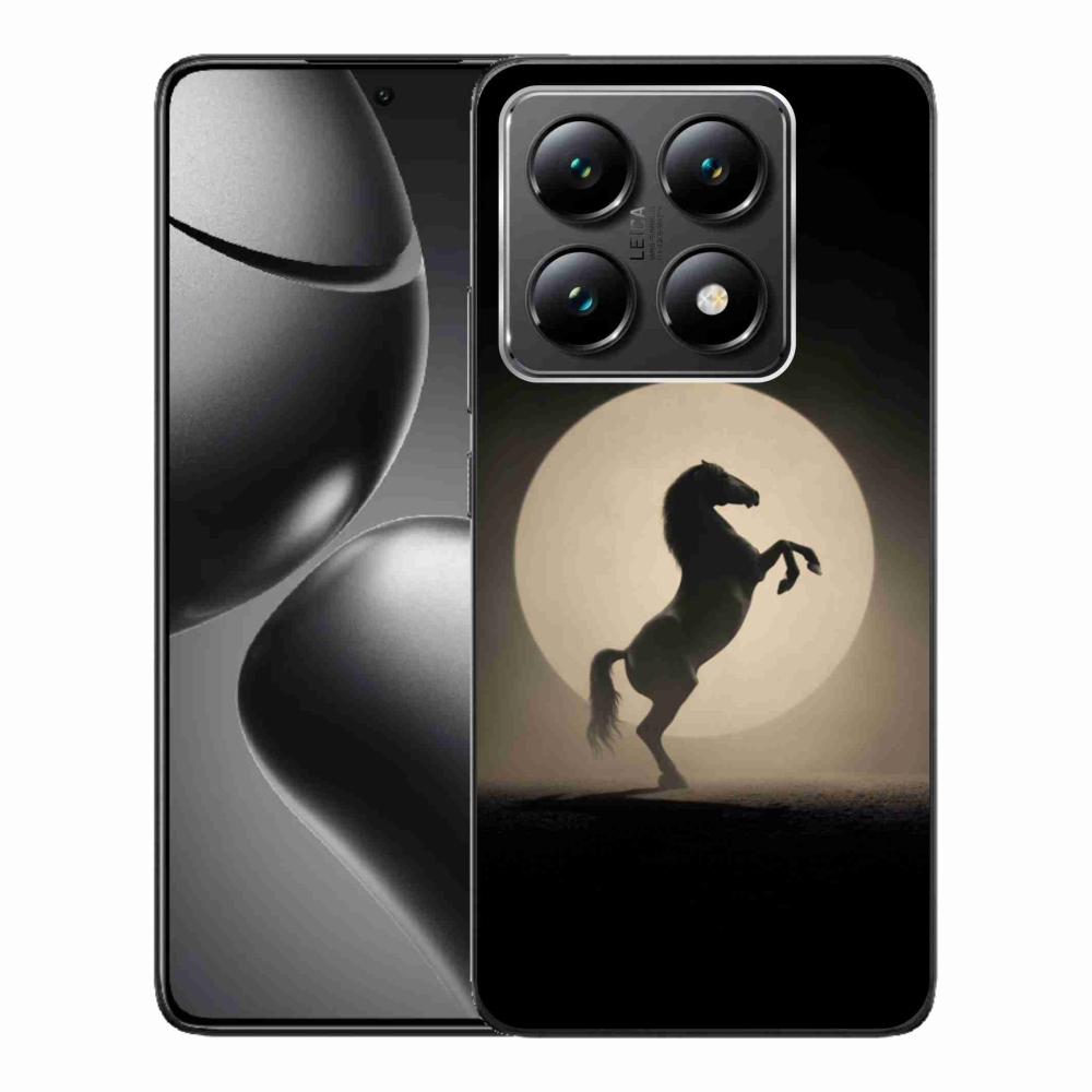 Gelový kryt mmCase na Xiaomi 14T - kůň v siluetě